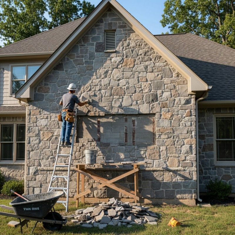 Our team working on Siding Service projects in Angier, NC