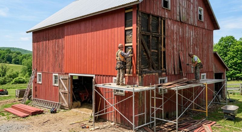 Barn Siding Replacement in Garner, NC