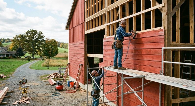 Barn Siding Replacement in Angier, NC