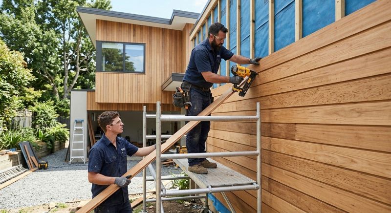 Cedar Cladding Installation in Angier, NC