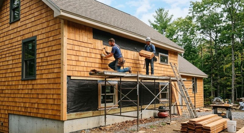 Cedar Siding Installation in Cary, NC