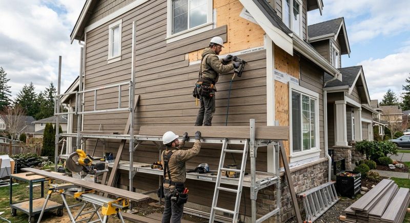 Composite Siding Installation in Holly Springs, NC