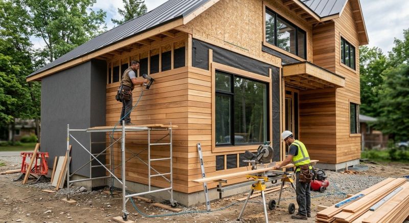 Faux Wood Siding Installation in Holly Springs, NC