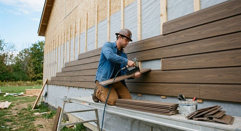 Faux Wood Siding Installation in Sanford, NC
