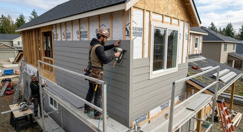 Fiber Siding Installation in Apex, NC