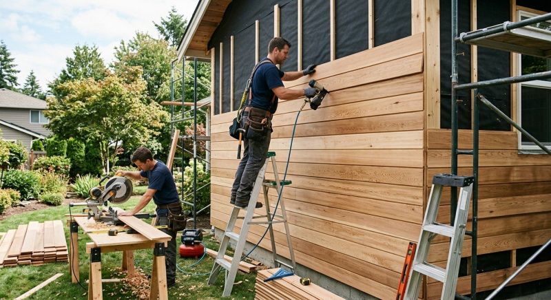 Hardwood Siding Installation in Cary, NC