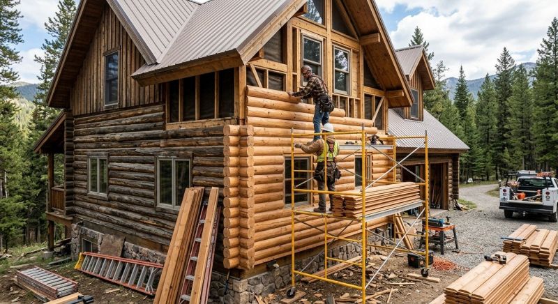 Log Siding Installation in Garner, NC