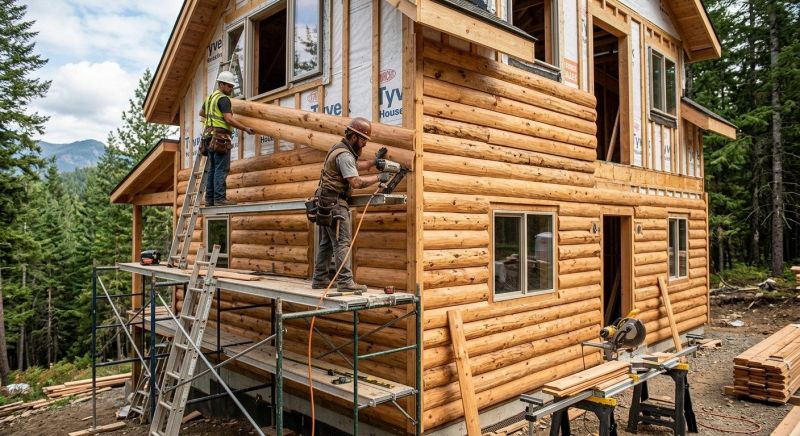 Log Siding Installation in Garner, NC