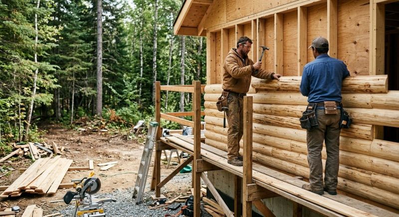 Log Siding Installation in Holly Springs, NC