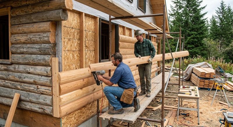 Log Siding Installation in Knightdale, NC