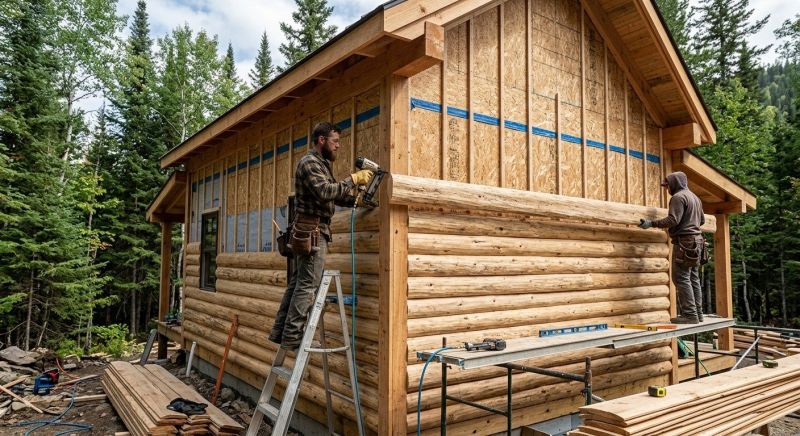Log Siding Installation in Angier, NC