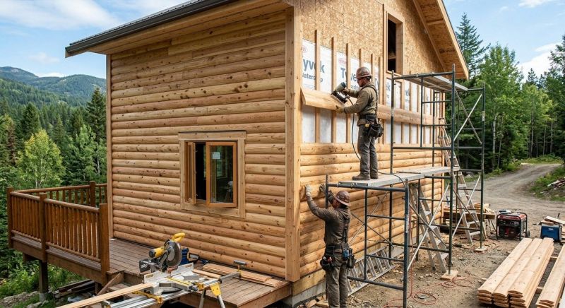 Log Siding Replacement in Angier, NC