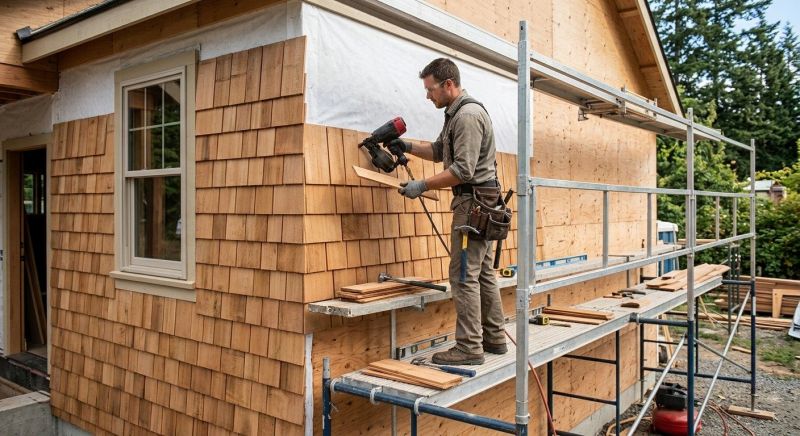 Shingle Siding Installation in Angier, NC