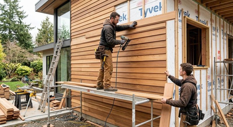 Wood Cladding Installation in Cary, NC
