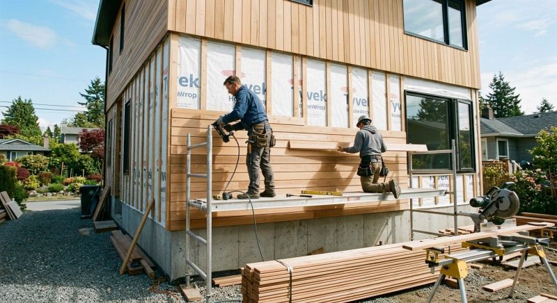 Wood Cladding Installation in Johnston County, NC