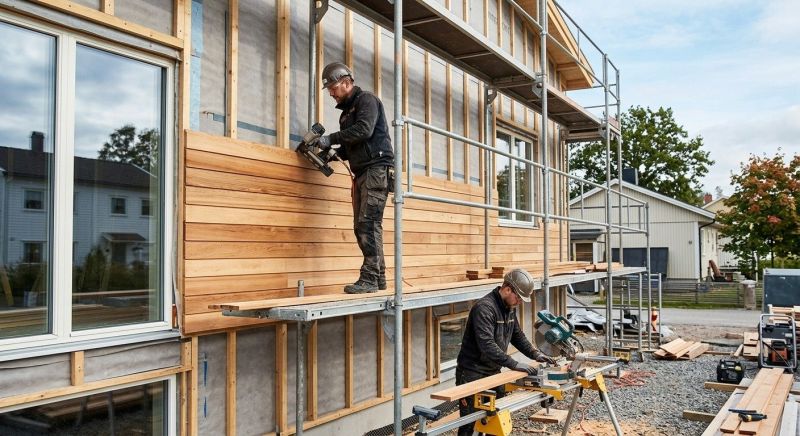 Wood Cladding Installation in Angier, NC