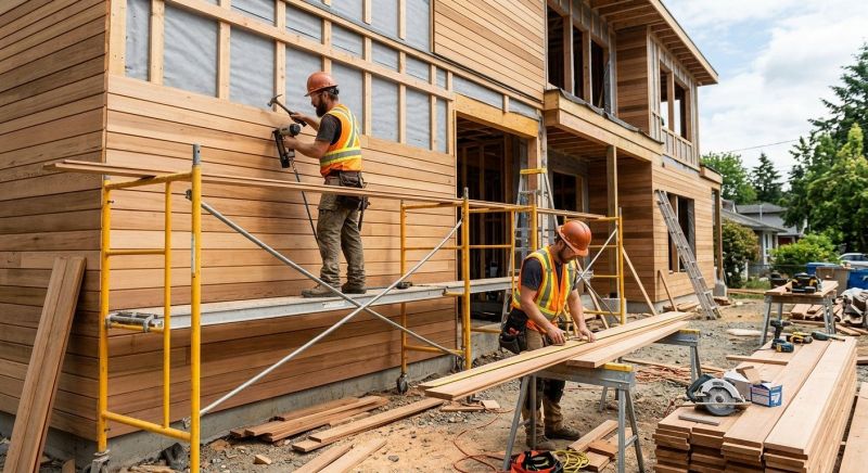 Wood Cladding Installation in Sanford, NC